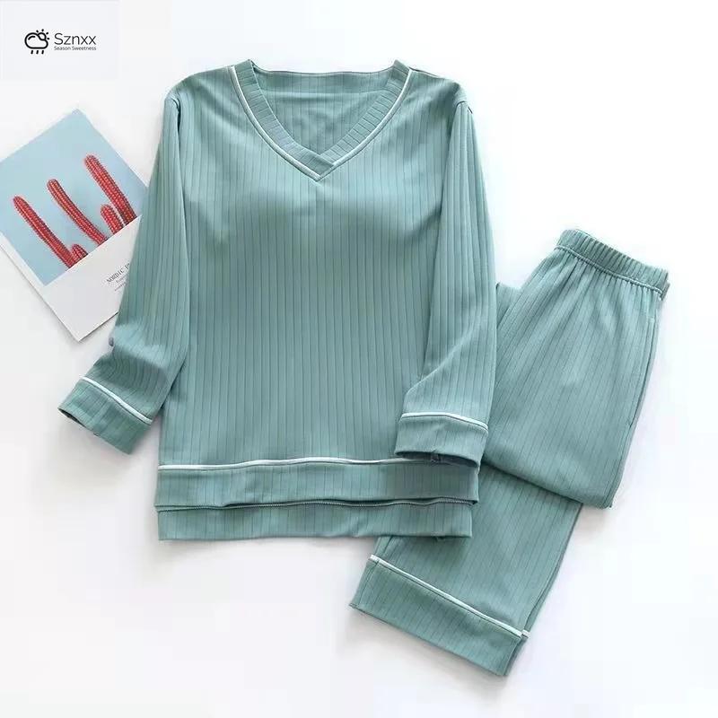 Soft Knit Cotton Pajama Set With Relaxed Fit