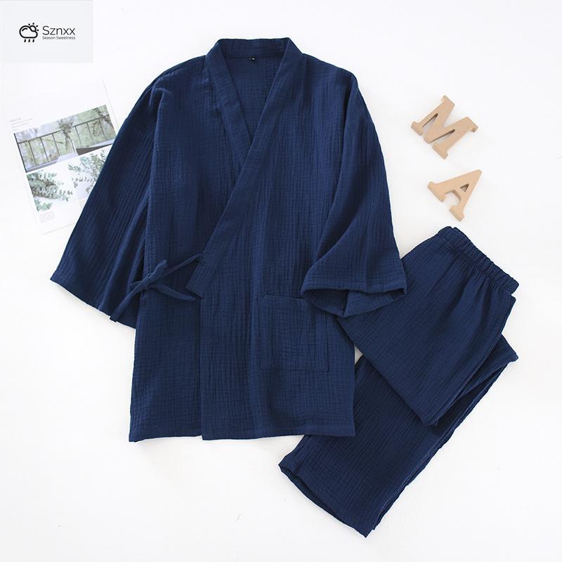 Japanese Cotton Couple Yukata Pajama Set