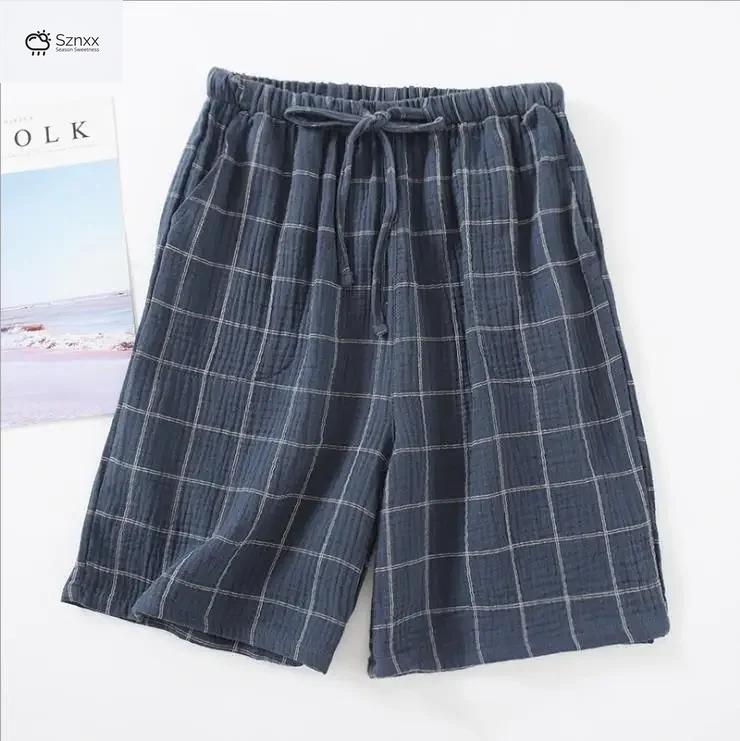 Mens Cotton Crepe Lounge Shorts Plus Size