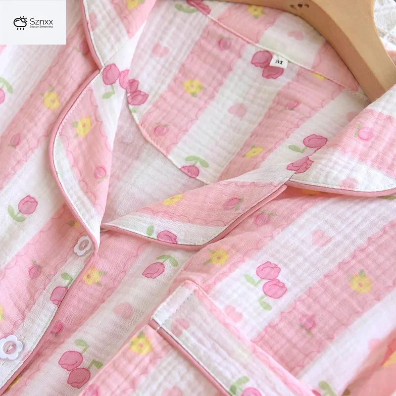 Soft Cotton Crepe Floral Pajama Set