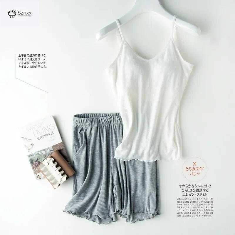 Japanese Lace Bralette Set With Padded Camisole Shorts