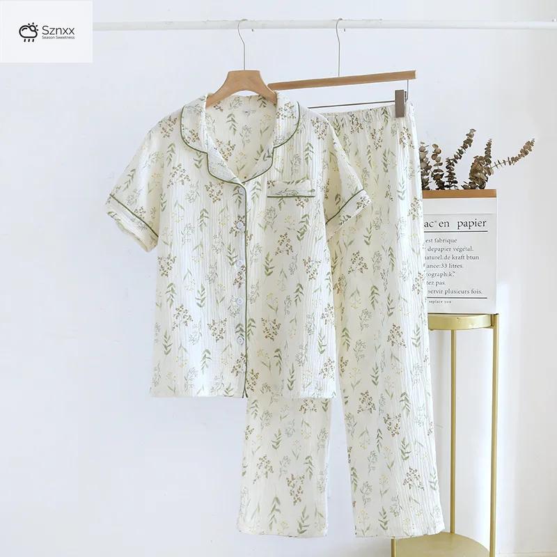 Soft Cotton Crepe Floral Pajama Set