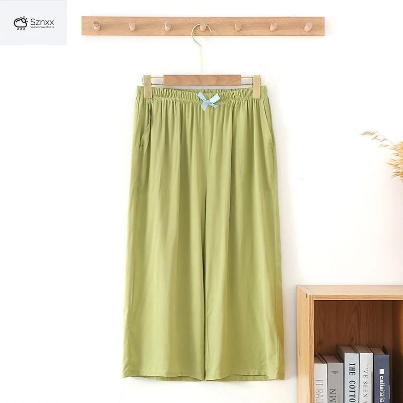 Soft Viscose Blend Womens Casual Capri Lounge Pants