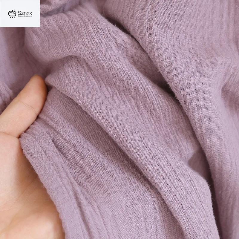 Minimalist Crepe Cotton Long-sleeve Pajama Set