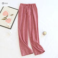 Brushed Cotton Loose Pajama Trousers For Couples