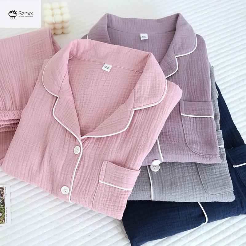 Soft Crepe Cotton Couple Pajama Set