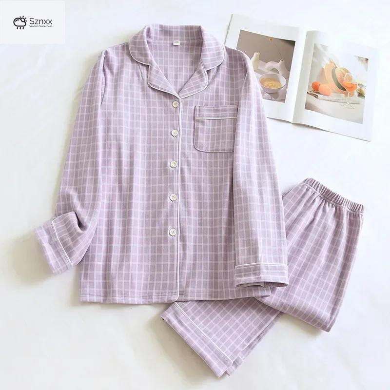 Cozy Checkered Couple’s Loungewear For Cold Seasons