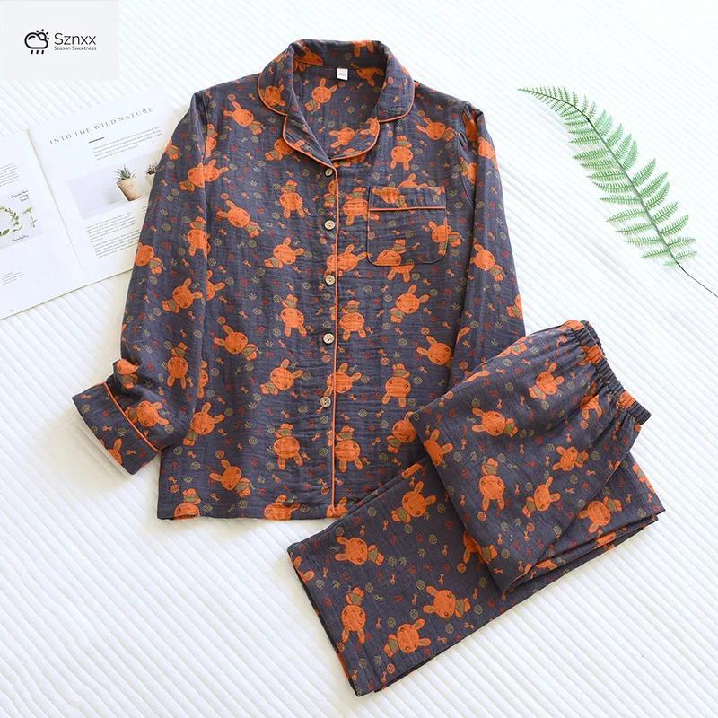 Cozy Cotton Couple Long-sleeve Pajama Set
