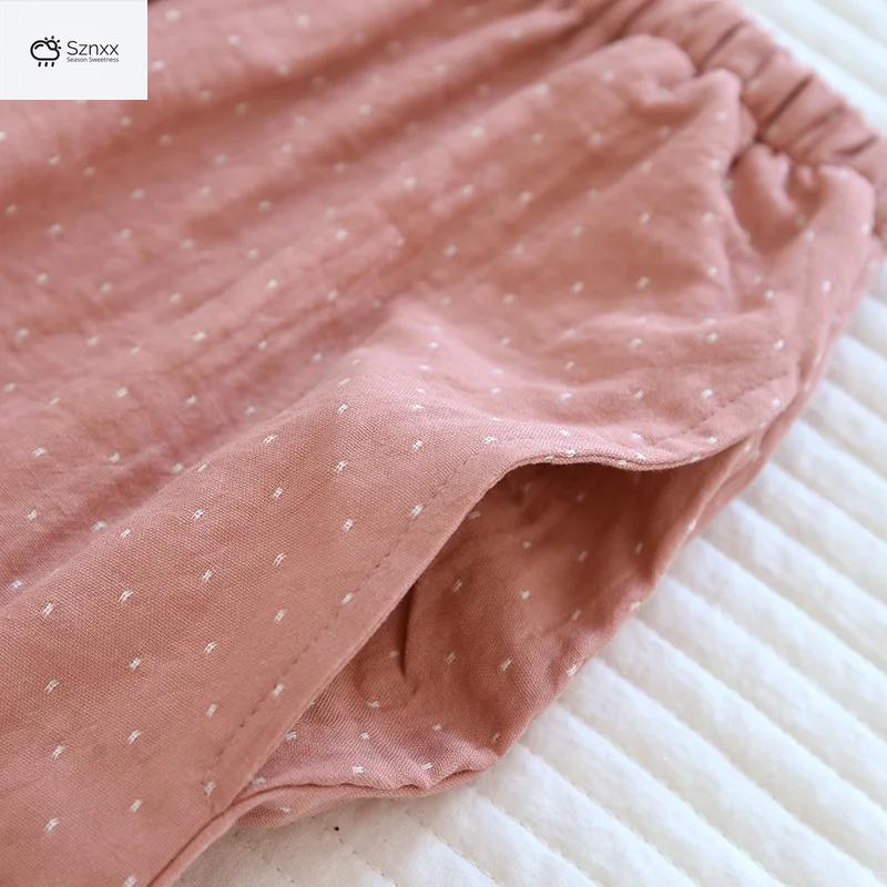 Soft Cotton Long-sleeve Pajama Set For Women