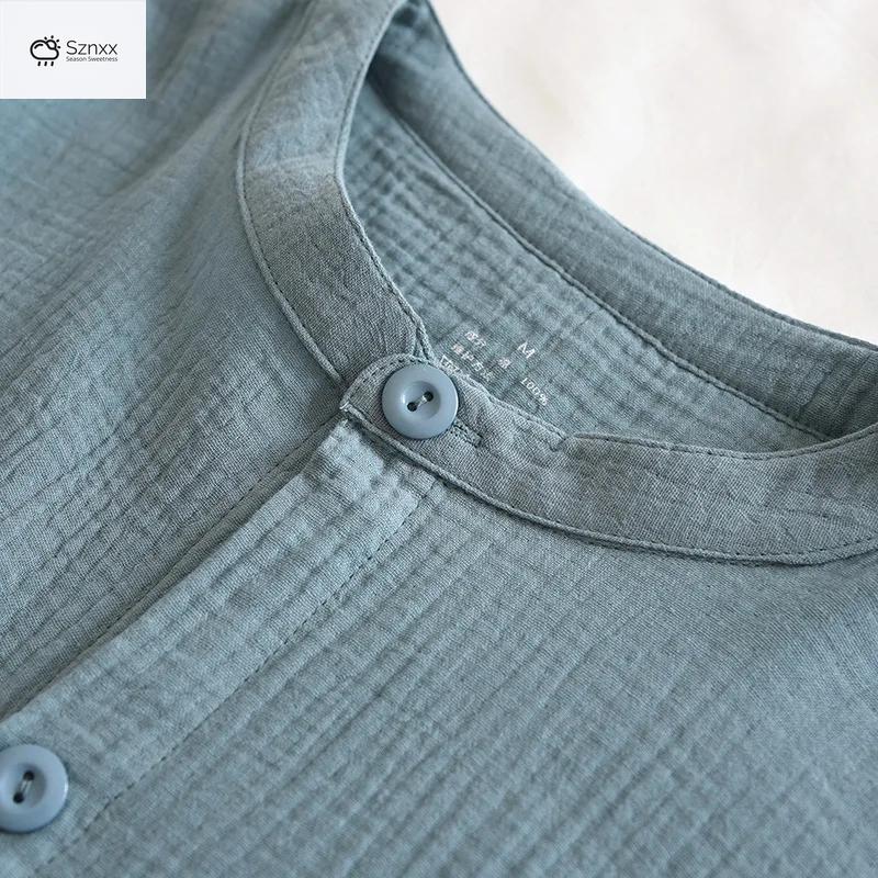 Couple’s Crepe Cotton Long-sleeve Pajama Set