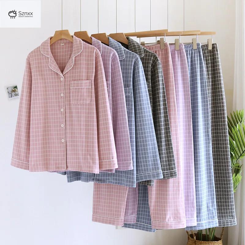 Cozy Checkered Couple’s Loungewear For Cold Seasons