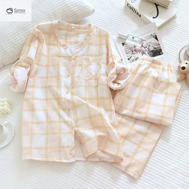 Japanese Cotton Gauze Lounge Pajama Set
