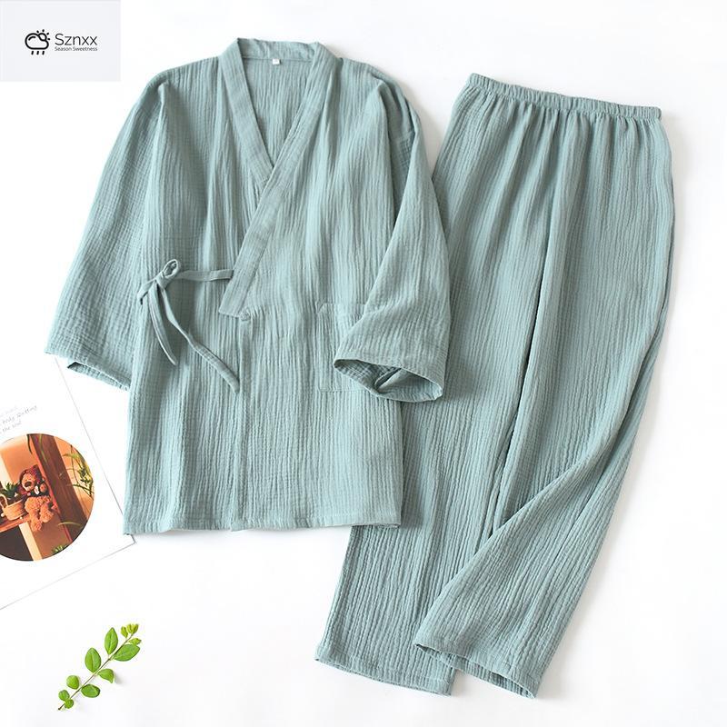 Japanese Cotton Couple Yukata Pajama Set