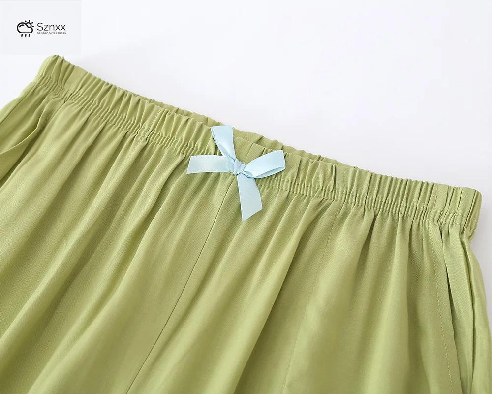 Soft Viscose Blend Womens Casual Capri Lounge Pants