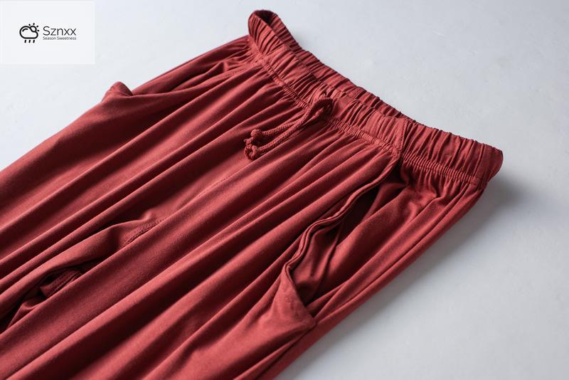Womens Modal Short-sleeve Pajama Set Lightweight Breathable