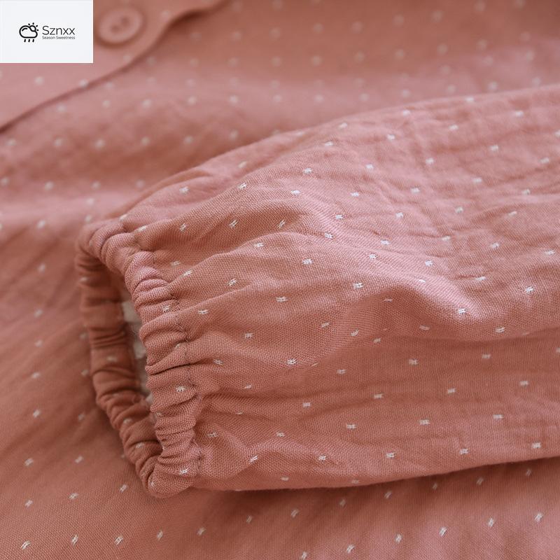 Soft Cotton Long-sleeve Pajama Set For Women