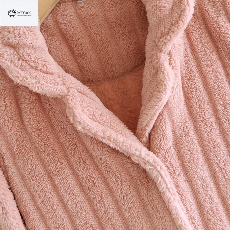 Cozy Flannel Couple Pajama Set Thickened Long-sleeve
