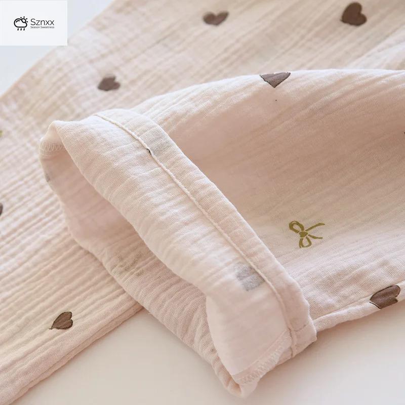 Soft Cotton Crepe Love Print Pajama Set