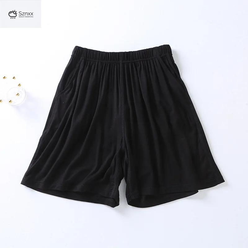 Womens Modal Pocket Sleepers Loose Fit Summer Shorts