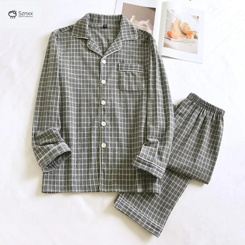 Cozy Checkered Couple’s Loungewear For Cold Seasons