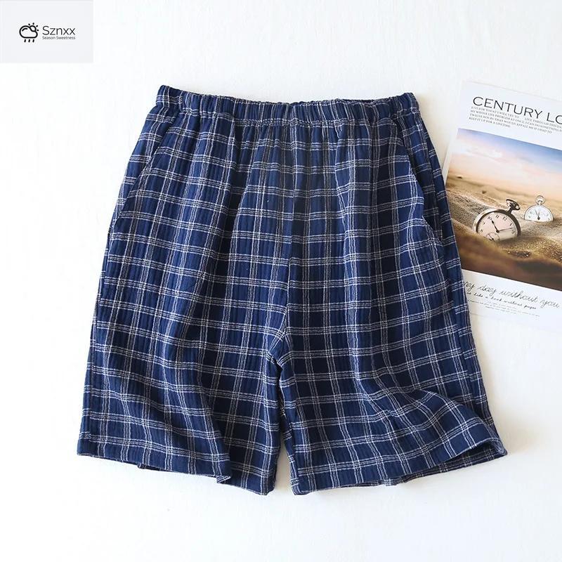 Mens Cotton Crepe Lounge Shorts Plus Size