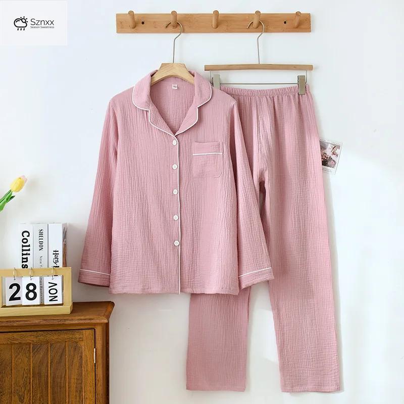 Soft Crepe Cotton Couple Pajama Set
