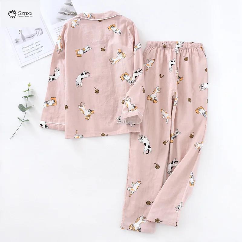 Cozy Cotton Gauze Couples Lounge Pajama Set