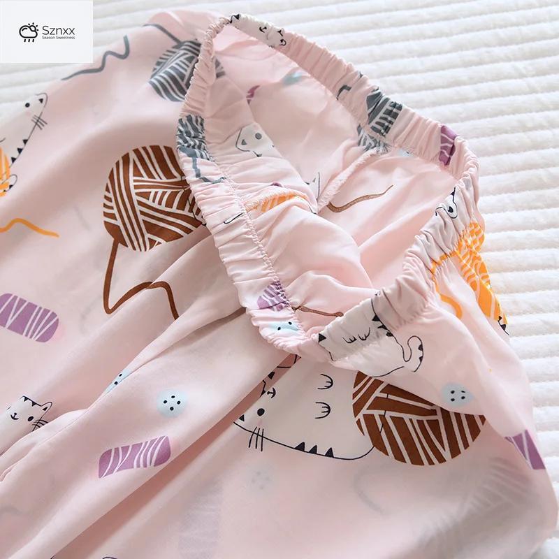 Soft Viscose Long-sleeve Geometric Pajama Set