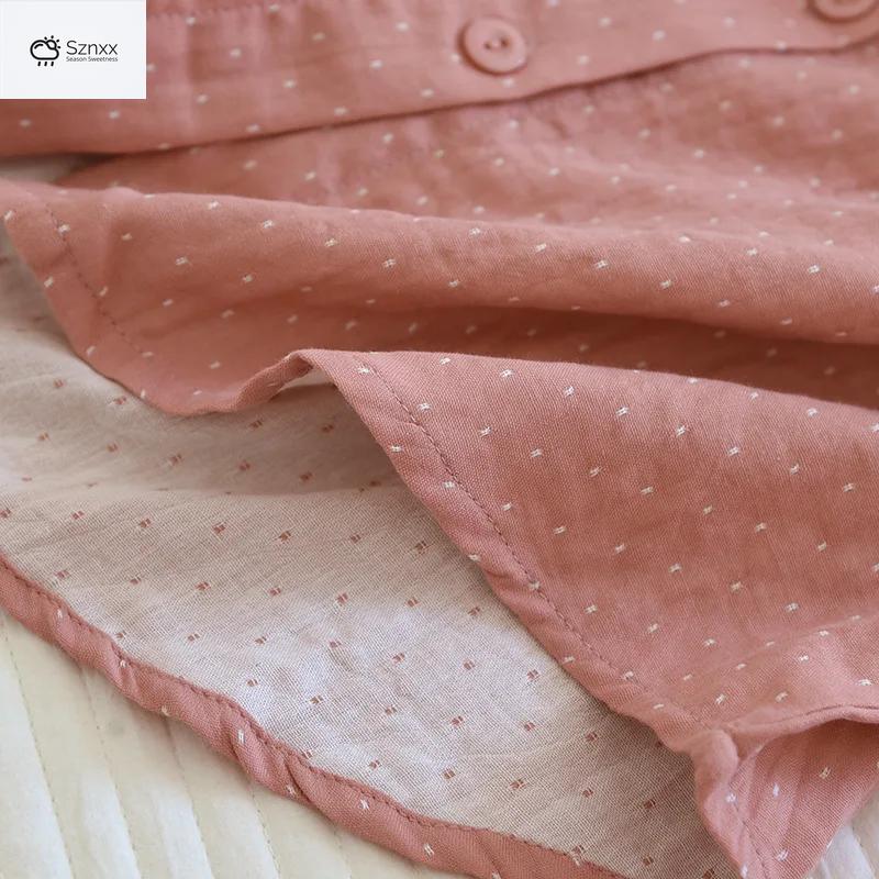 Soft Cotton Long-sleeve Pajama Set For Women