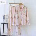 Soft Cotton Crepe Floral Pajama Lounge Set