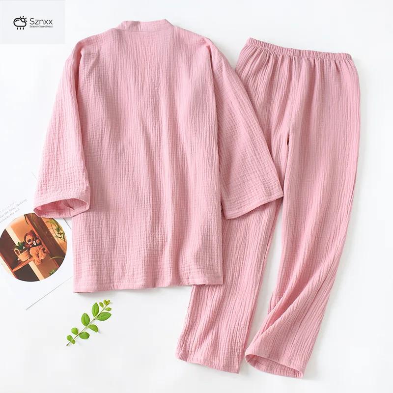 Japanese Cotton Couple Yukata Pajama Set