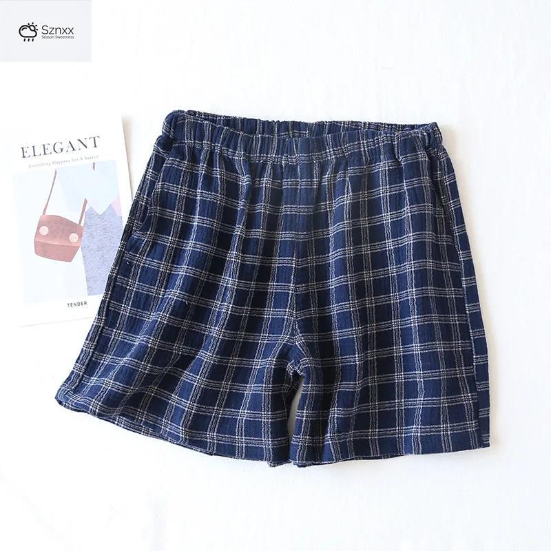 Mens Cotton Crepe Lounge Shorts Plus Size