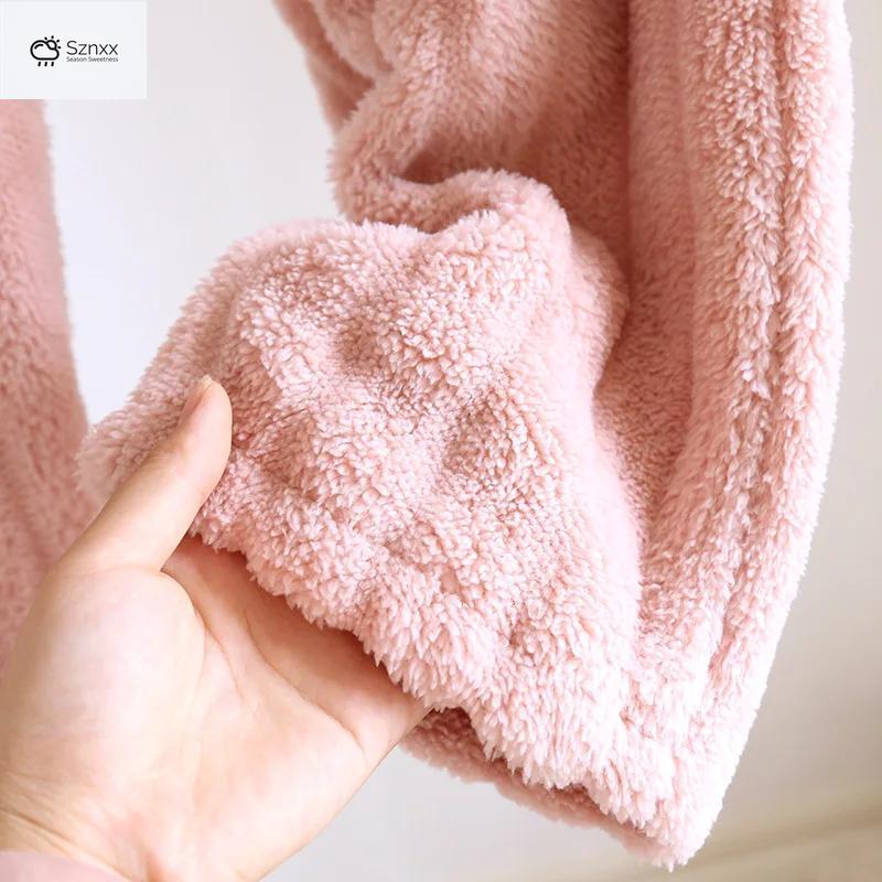 Cozy Flannel Couple Pajama Set Thickened Long-sleeve