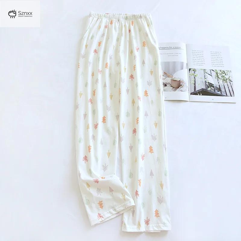 Soft Cotton Knitted Cartoon Pajama Pants