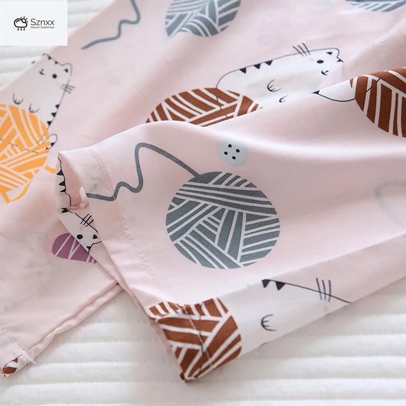 Soft Viscose Long-sleeve Geometric Pajama Set