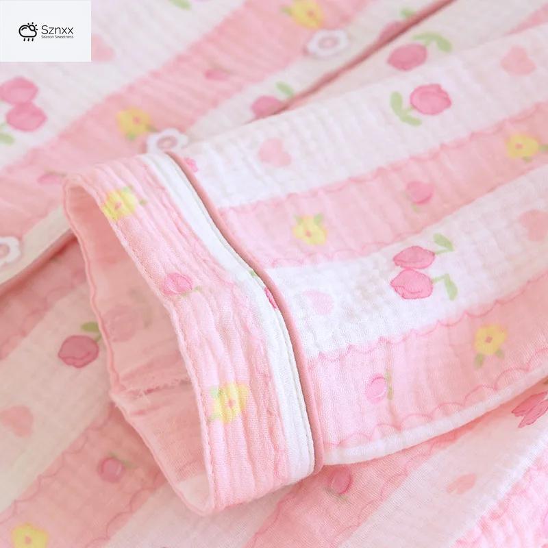 Soft Cotton Crepe Floral Pajama Set