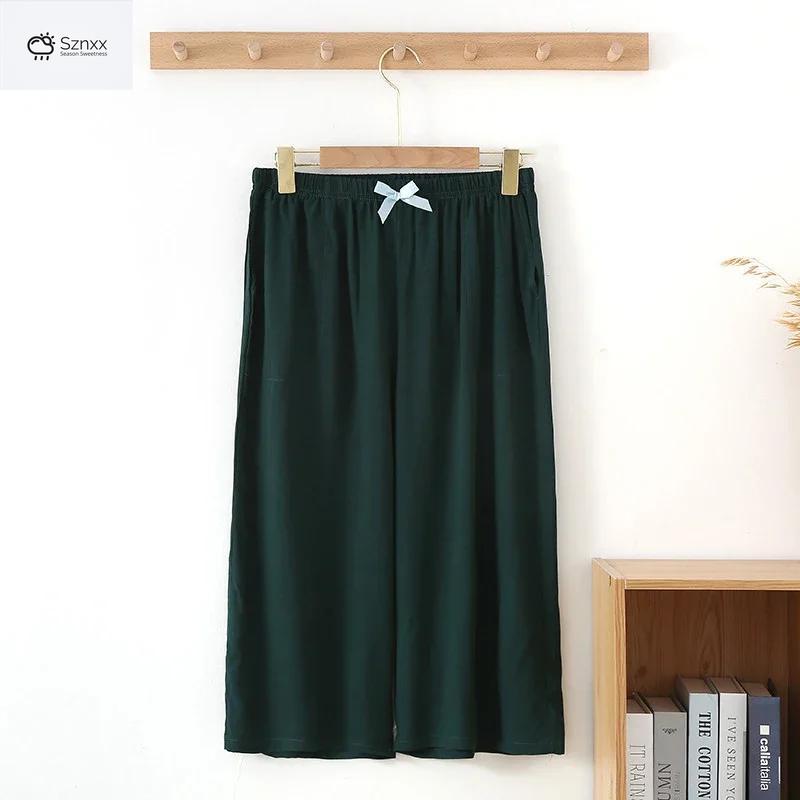 Soft Viscose Blend Womens Casual Capri Lounge Pants