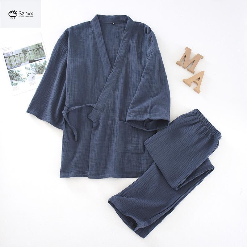 Japanese Cotton Couple Yukata Pajama Set