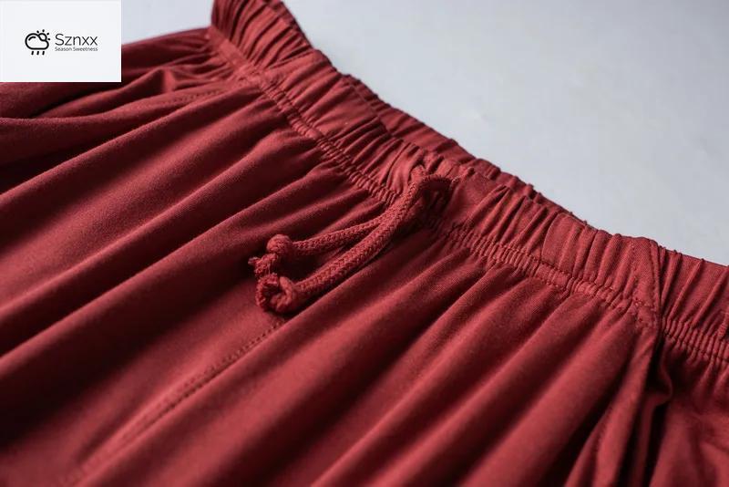 Womens Modal Short-sleeve Pajama Set Lightweight Breathable