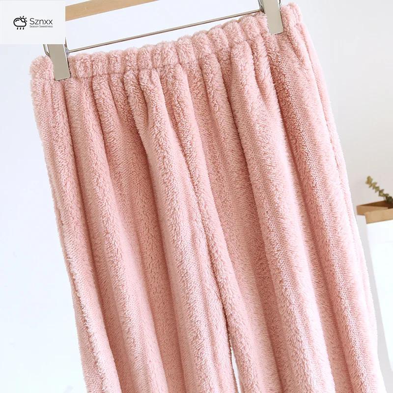 Cozy Flannel Couple Pajama Set Thickened Long-sleeve