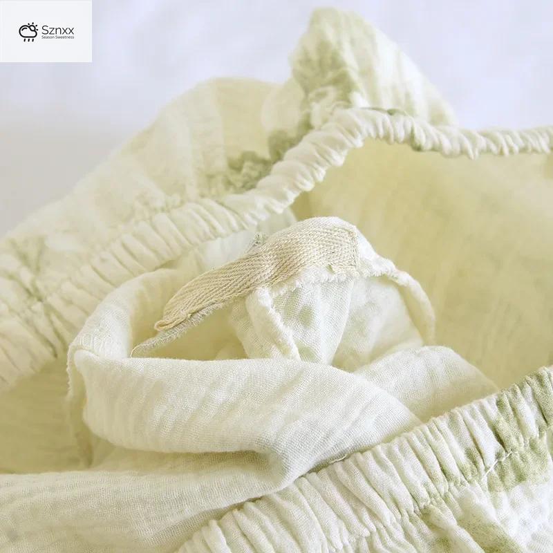Womens Cotton Crepe Loose Pajama Set