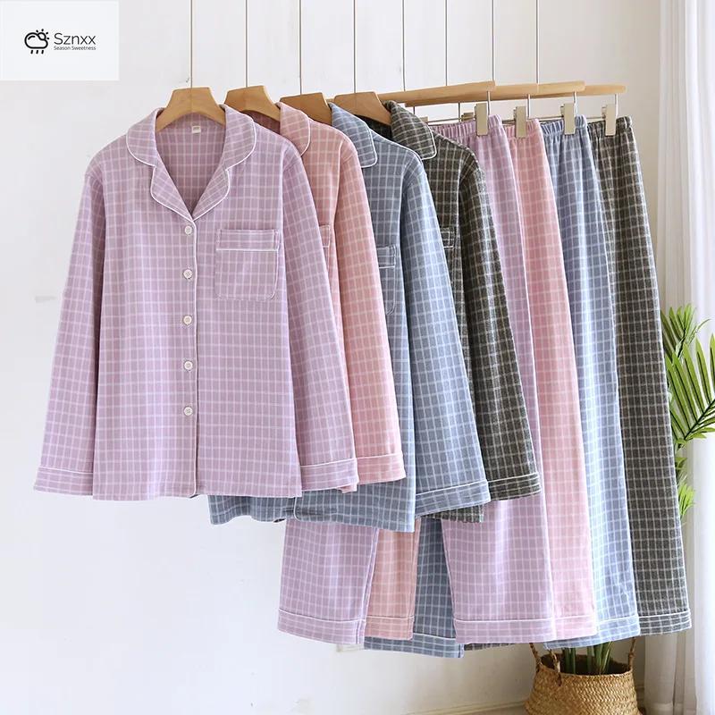 Cozy Checkered Couple’s Loungewear For Cold Seasons
