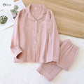 Soft Four-layer Gauze Couple Pajama Set