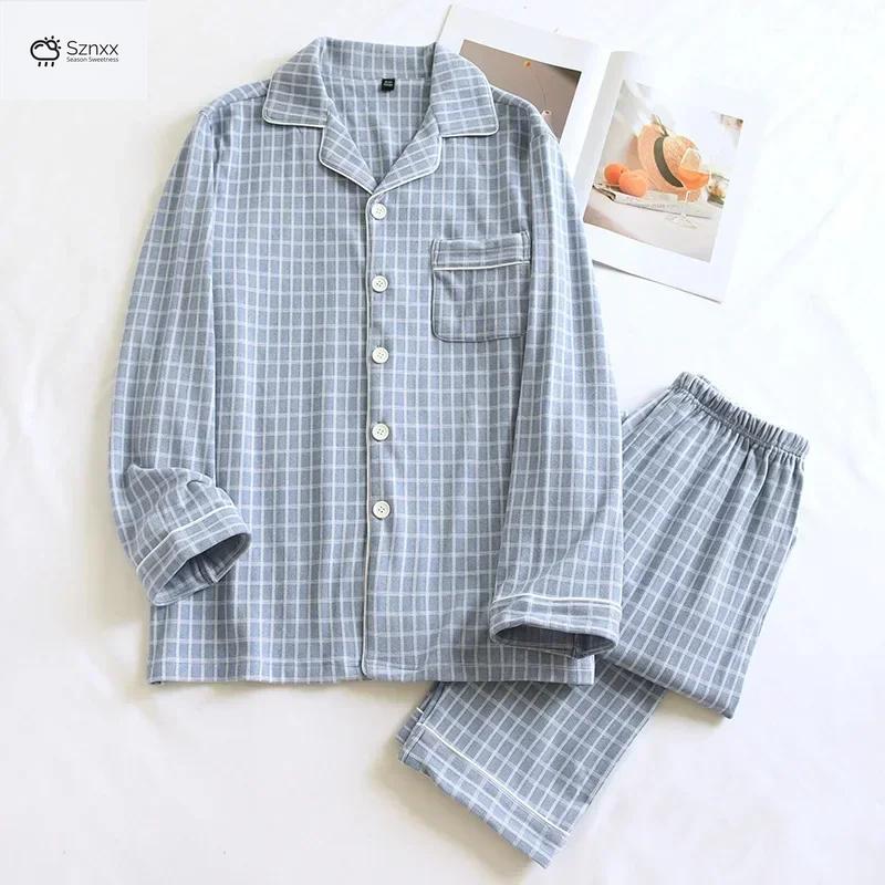 Cozy Checkered Couple’s Loungewear For Cold Seasons