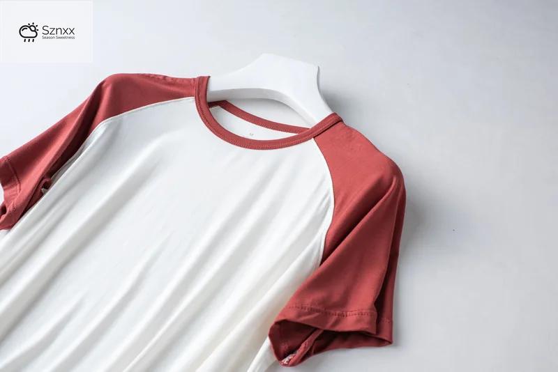 Womens Modal Short-sleeve Pajama Set Lightweight Breathable