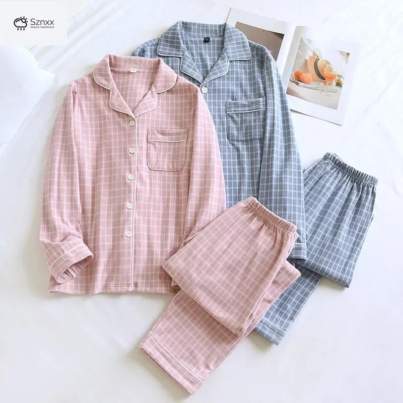 Cozy Checkered Couple’s Loungewear For Cold Seasons