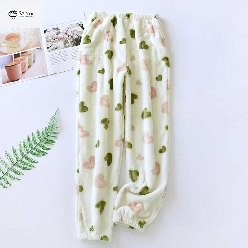 Cozy Cartoon Flannel Lounge Pajama Pants