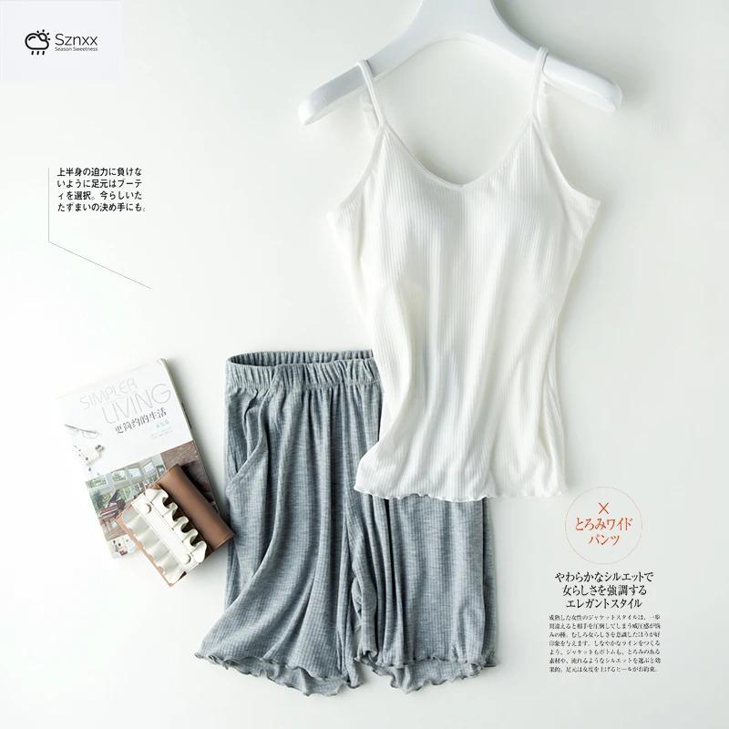 Japanese Lace Bralette Set With Padded Camisole Shorts