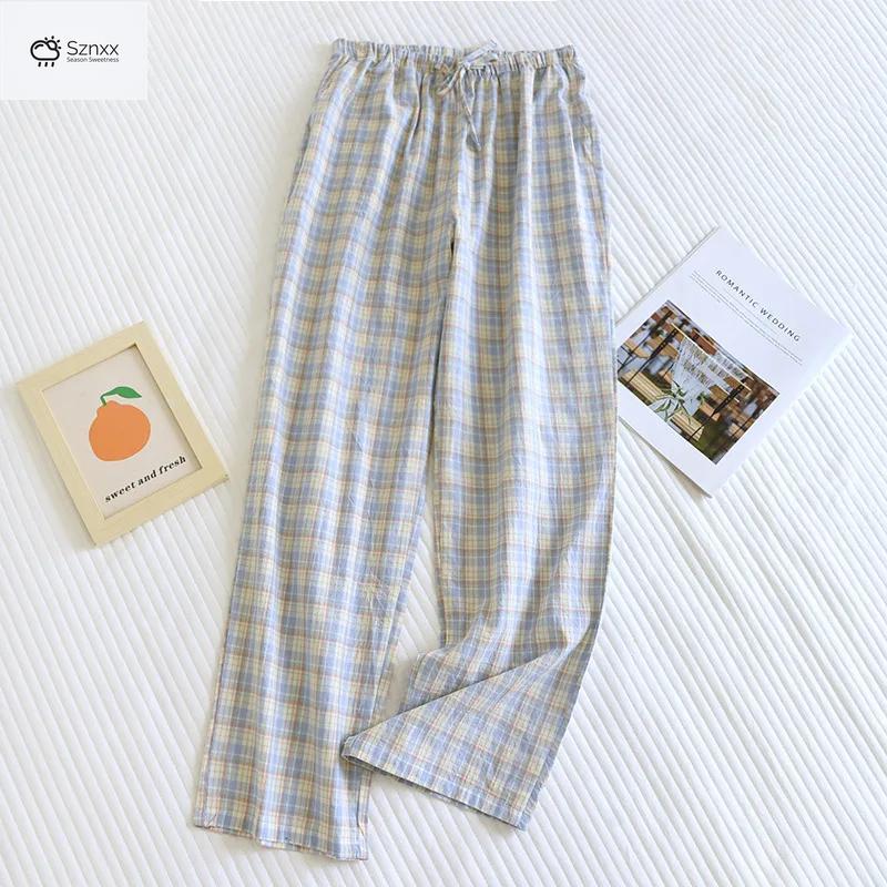 Breathable Loose Cotton Summer Lounge Trousers