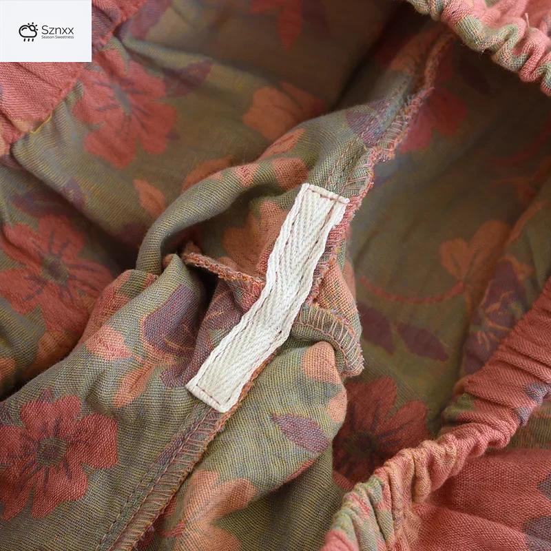 Floral Jacquard Cotton Long-sleeve Pajama Set